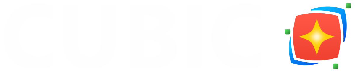 Cubic Logo White